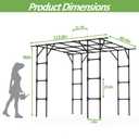 Grape Vine Trellis,Heavy Duty Metal Plant Support Trellis-113L*81W*96H in