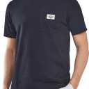 NORTHYARD Men's Cotton Shirts Heavyweight Short Sleeve Casual T-Shirts with Chest Pocket Work Wear (Black, XXL)