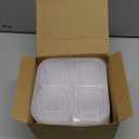 6 Pack Snack Containers, 4 Compartment Snack Box Containers Bento Box, Reusable Meal Prep Lunch Containers for Adults Kids Toddler, Divided Food Containers for Travel Work School