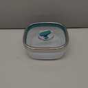 Anyday 5.5-Cup Square Glass Food Storage with Glass Lid | Plastic-Free Meal Prep & Microwave Cookware | Stackable Airtight Storage Container with Vented Lid for Microwave-Safe Reheating (Kale)