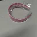 WantGor 1.6 Inch Wide Headbands Silk Satin Plain Headband for Women, Non Slip Solid Hair Bands Hair Accessories Cosplay DIY Holiday Head Band (Blue, Large)