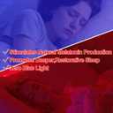 670nm Red Light Night Light for Sleep - Zero Blue Light, Adjustable Brightness & Energy Efficient Night Light Plug into Wall with Dusk-to-Dawn Sensor for Nursery, Bedroom, Bathroom [2 Pack]