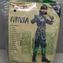 Spooktacular Creations Kids Ninja Costume, Child Boy Ninja Outfit Set, Halloween Costume for Toddler Themed Dress Up Party (Large(10-12 yrs), Green)