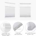 MYshade Top Down Bottom Up Shades Light Filtering Shade Cordless Blinds for Indoor Windows Honeycomb Cellular Sheer Window Blinds & Shades Easy to Install 23" W X 50" H (White)