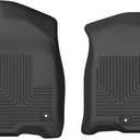 Husky Liners X-act Contour Floor Mats | Fits 2021-2026 Chevrolet Suburban, Tahoe, GMC Yukon, GMC Yukon XL, Cadillac Escalade (Includes ESV) | Front Row, 2-pc Black - 55861