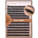 Geeneiya 10MM Volume Lash Clusters D Curl Cluster Eyelash Extensions Thick Cluster Lashes Only 10MM 80D+100D DIY Lash Extension Waterproof