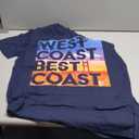 West Coast Best Coast | SEA/PO/SF/LA Graphic T-Shirt, Size L