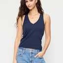 Old Navy XL Shirt, Navy Blue, Ribbed, Sleeveless, V-neck, Vest