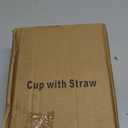 16 OZ Iced Coffee Cups with Lids and Straws Set of 4, Unbreakable Plastic Drinking Glasses Reusable Iced Coffee Glass to Go Cup for Iced Tea,Juice, Water,BPA Free, Dishwasher Safe