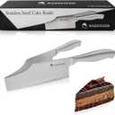 Cake knife slicer and cutter server stainless steel serving knife for Birthday party Wedding and all the Events Pie slicer Pastries Divider Desserts Lever, Patent Pending