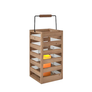 HD Designs Wood Lantern 14 in