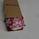 Christmas Tree Skirt, 48 Inch Red Velvet Tree Skirt with Snowflakes Patterns, Indoor Christmas Decorations