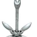 Extreme Max 3006.6545 BoatTector Galvanized Folding Anchor - 3.5 lbs.