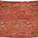 Red Brick Wall Backdrop for Friends Themed Party Decorations, Rustic Brick Wall Texture Background for Baby Shower Birthday Party Wedding Graduation Home Decoration, Valentine's Day Wedding 7x5ft