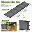 Dog Ramp for Car 73" Extra Long, Telescoping & Aluminum Dog Steps