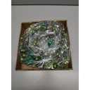 St. Patrick's Day Garland Decorations - 5.5Ft Shamrock Rag Garland with Green Berry Picks, Perfect St. Patrick's Day Decor and Party Supplies