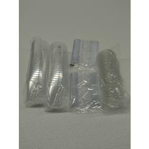 Mini Dessert Cups with Lids and Spoons -100 Sets; Clear Plastic Disposable Parfait Cups, Small Serving Bowl for Parties Desserts Appetizers, Catering, Wedding, Dessert Shops