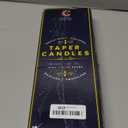 Burgundy Taper Candles 12 Inch Tall Dripless Smokeless Elegant Premium Quality Unscented Hand-Dipped Set of 12 for Wedding, Dinner, Formal Candlelighting Made in USA