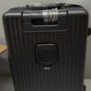 Zipperless Luggage, 22x14x9 Aviation Certified, Polycarbonate Aluminum Hardshell, Expandable Carry-On Luggage with Spinner Wheels, Hardshell Luggage, 20 Inch Cabin (black)