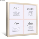 Laundry Room Sign Farmhouse Pictures Wall Art Decor 16×16in