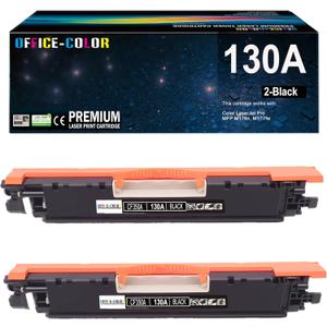 130A Black Toner Cartridges m177fw Toner Replacement for HP 130A CF350A Works with hp Color LaserJet Pro MFP M177fw,M176n Printer Ink (2-Pack)