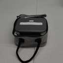 Electric Lunch Box Food Heater 100W, 4 in 1 Ultra Quick Heated Lunch Boxes for Adults 12V/24V/110V/220V Portable Food Warmer for Car/Truck/Office With Fork Spoon and Insulated Carry Bag (Pear White)