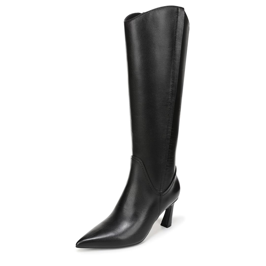 Naturalizer Women's Emily Knee High Boot Black Leather 9.5 M