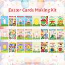 2 x Fancy Land 18 Pack Easter Crafts for Kids Card Making Kit DIY Make Your Own Easter Cards with Envelopes Classroom School Activities Party Favors
