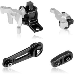UNITHUB Engine Motor Mount Kit and Transmission Mount 11210ET01D 11380ET000 11360EL00A 11220ET01A Compatible for Nissan Sentra 2.0L Auto CVT 2007-2012 (Set of 4)