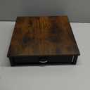 DecoBrothers Wooden Coffee Pod Drawer Compatible with 42 Nespresso Original Line Capsules, Rustic Brown