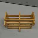 Bamboo Utensil Holder for Dish Rack - Flatware, Cutlery & Utensil Drying Caddy with Hooks - Fits BAMBUSI Bamboo Dish Drying Racks