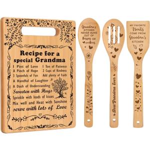 Grandma Christmas Birthday Gifts from Grandchildren Grandkids Nana Gifts Great Grandma Gifts Best Grandma Ever Presents for Grandma for Gigi Mimi Nana Grandmother Cutting Boards for The Kitchen