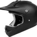 Orthrus DOT Certified Adult & Youth Helmet for Dirt Bike ATV Motocross Offroad Motorcycle Bike(MatteBlack,M)