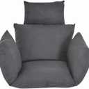 Hanging Egg Chair Cushion, Thick Nest Back Pillow, Outdoor Swing Egg Hammock Chair Cushion, Only 1 Count, Egg Chair Cushion Replacement(I)