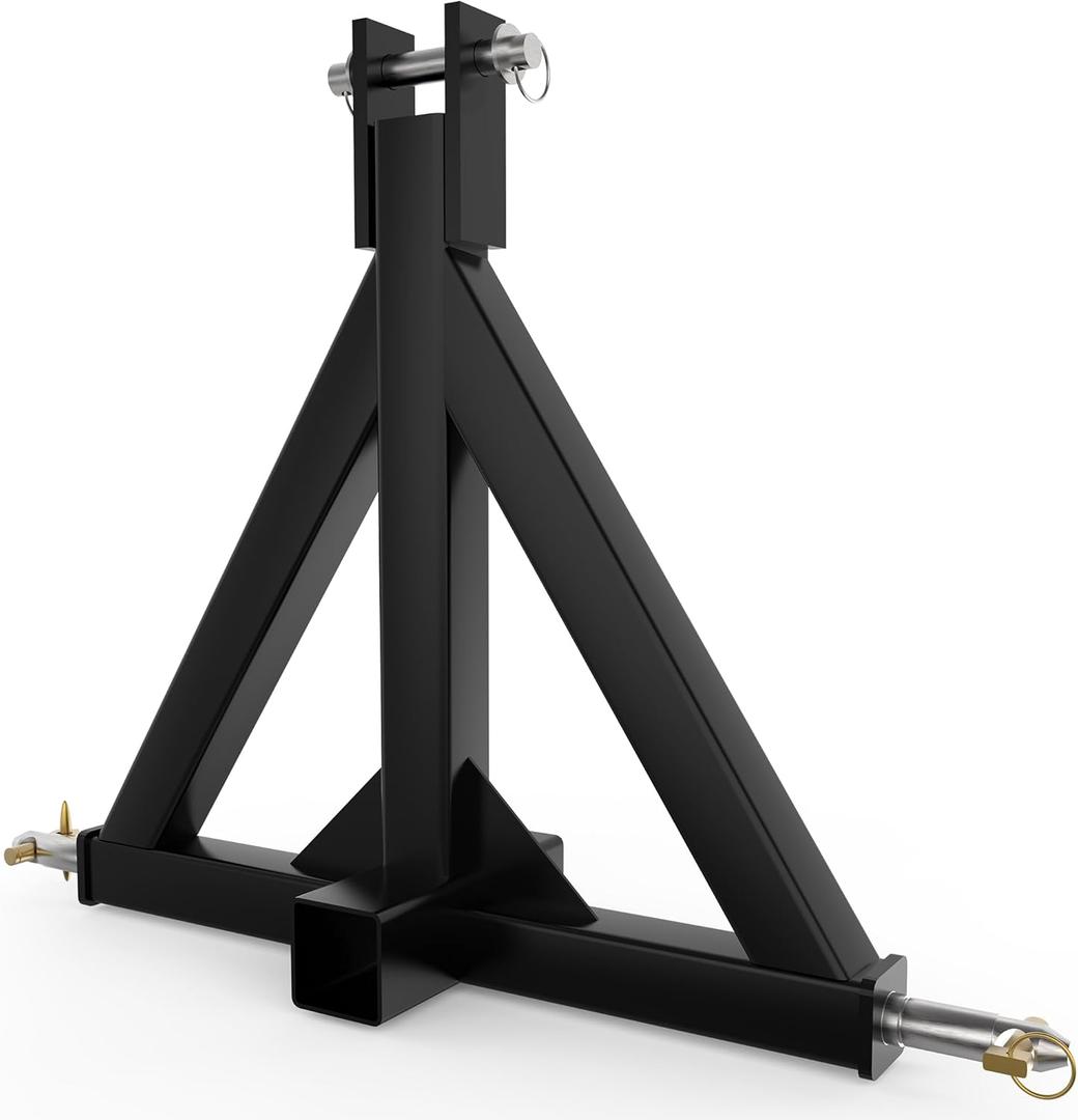 3 Point 2" Trailer Hitch Receiver Heavy-Duty for Category 1 Tractors Compatible with Kubota, BX, LM25H, WLM Tractor, NorTrac, Yanmar, Kioti, Cat (3 Point Trailer Hitch)