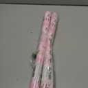 2 x Yarcony Girl Birthday Wrapping Paper, Pink and Gold Wrapping Paper, Gold Foil Girly Happy Birthday Lettering Design Pink Gift Wrap for Girls Women, Baby Shower, Party (Mini Roll, 17 Inch X 16.5 Feet)