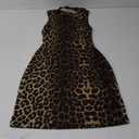 Floerns Women's Leopard Print Sleeveless Tank Dress Cut Out Tie Back Bodycon Mini Dress Brown Small