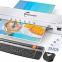Buyounger Laminator Machine, A3 Laminator Machine with 30 Laminating Sheets, 13 Inch Laminating Machine with Fast Warm-up for A3/A4/A5/A6, Thermal and Cold 11X17 for Home School Office
