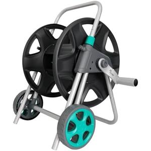 YESTAR Garden Water Hose Reel Cart, Holds 100 Feet of 5/8 Inch Hose,Garden Water Pipe Holders Mobile Tools with 2 Wheels for Outside Watering