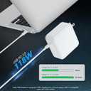 118W USB C Laptop Charger Compatible with MacBook Pro/MacBook Air 2022|2021|2020|2019|2018,Type-C PD Power Adapter Compatible with iPhone 16 Pro Max iPad Pro Air with 6.6ft C-C Fast Charge Cable