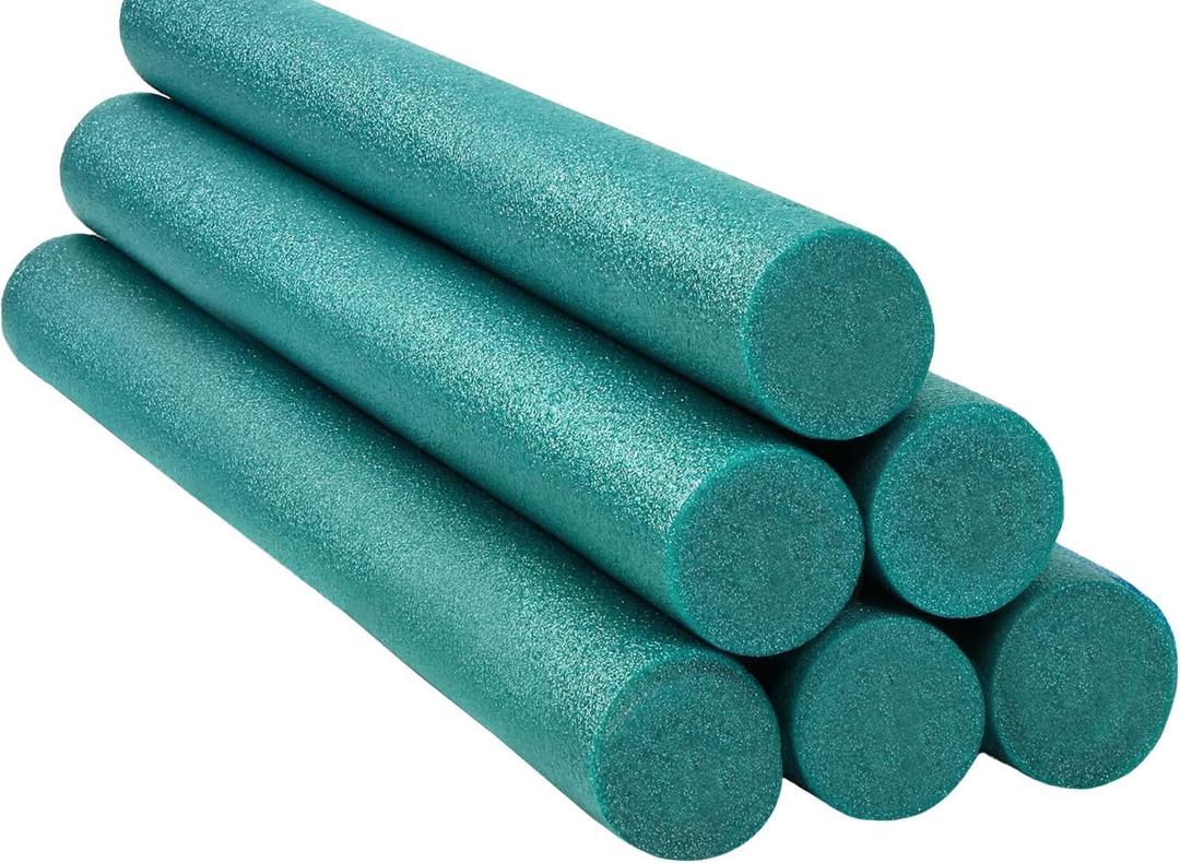 Chochkees Pool Noodles 52" x 2.5" Inch Swimming Solid Core Foam Tube, Floating Thick Noodles for Floating, Pool Accessories, 12-Pack