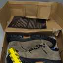 DINGGU Steel Toe Shoes for Men, Safety Mens Work Shoes Comfortable Indestructible Construction Shoes Leather Size 9