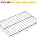 Allstare DE75-00083A Microwave Rack Replacement for Samsung Microwave Parts 304 Stainless Steel Baking Cooking Rack 20" x 12.5" ME18H704SFS ME21R7051SS Samsung Microwave Oven Shelf Metal Wire Rack 1Pc
