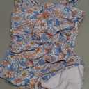 B2prity Womens One Piece Swimsuit Retro Square Neck Tummy Control Bathing Suits Ruched Modest Full Coverage Swimwear, L