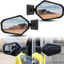 Side Mirrors for Can Am Maverick Trail Sport Commander 2018-2025 Accessories, Premium Adjustable Folding Side Rear View Mirrors Replace#715003639