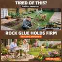 Rock Glue with Battery Powered Sprayer, 1 Gallon Ready-to-Use Mulch Hold for Landscaping, 100% Water-Permeable, Pet-Safe Non-Toxic Landscape Glue Spray for Rocks Binder, Pea Gravel Stabilizer