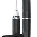 Long Ventilated Electric Toothbrush Travel Case, Portable Holder, Fits Most Standard Straight Electric Toothbrushes (Black)