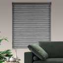 Window Blind Dual Layer Polyester Zebra Roller Light Filtering Sheer Shades Window Treatments Privacy Light Control for Day and Night(W35 x H72(Inch), Grey)