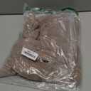 Dokotoo Womens Casual Button V Neck Long Sleeve Shirts Oversized Solid Blouses Tops (XX-Large, Brown)