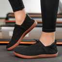 EZEREELL Minimalist Barefoot Shoes Women, Zero Drop Wide Width Walking Shoes (Black)